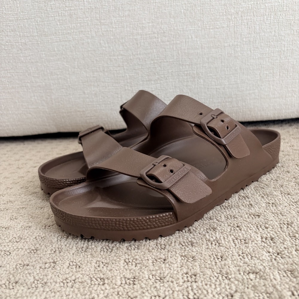 Birkenstock Arizona Essentials EVA Sandals in Roast Brown Men 43 US 10 NWOB